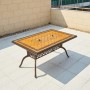 Комплект мебели уличный из литого алюминия стол Барбекю-1 (151,5х94х73см)  + 6 кресел ОПУС «OPUS»