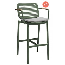 Комплект барных кресел с подушками Armona Set 4 TAG/11233-043-027/set4
