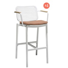 Комплект барных кресел с подушками Armona Set 4 TAG/11233-014-034/set4