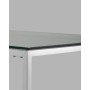 Журнальный стол 120*60 ТАУН серебро