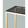 Консоль ТАУН 115*30 золото стекло smoke