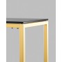 Консоль ТАУН 115*30 золото стекло smoke